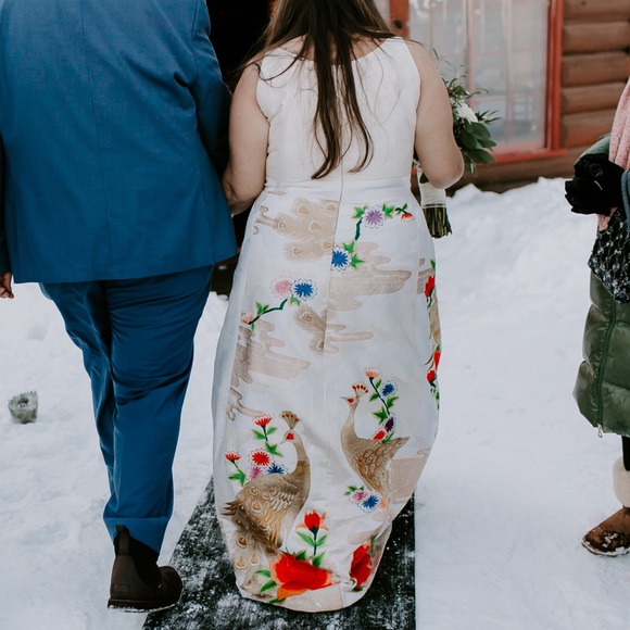 Stunning One of a Kind A-line Vintage Kimono Dress - Picture 4 of 5